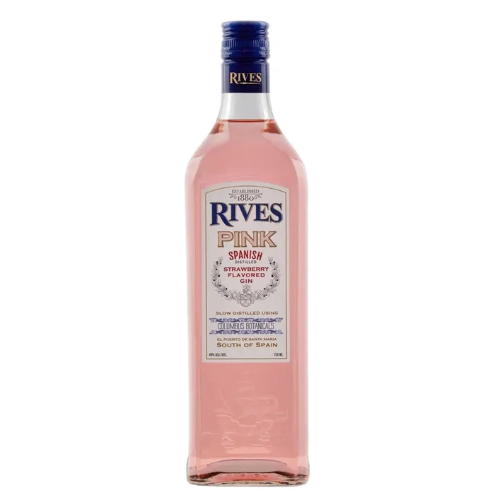 Rives Pink Spanish Distilled Strawberry Flavored Gin