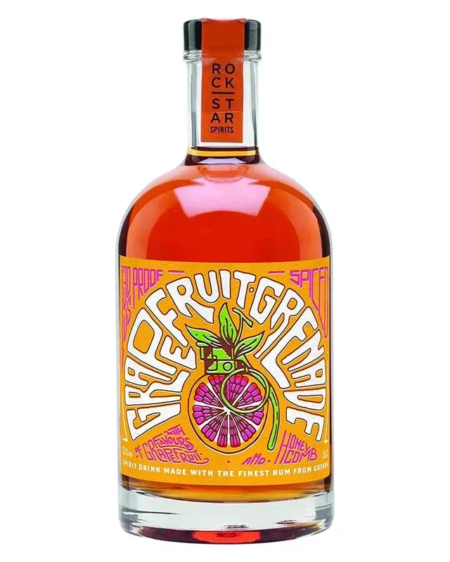 Rockstar Grapefruit Grenade Spiced Rum, 50 cl