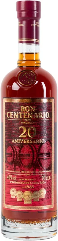 Ron Centenario Rum Fundacion 20 Aniversario 750ml