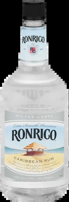 Ron Rico Rum Silver Label Caribbean White Rum (1.75L)