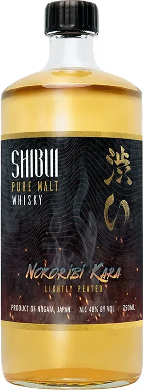 Shibui Nokoribi Kara Pure Malt Lightly Peated Whiskey 750ml