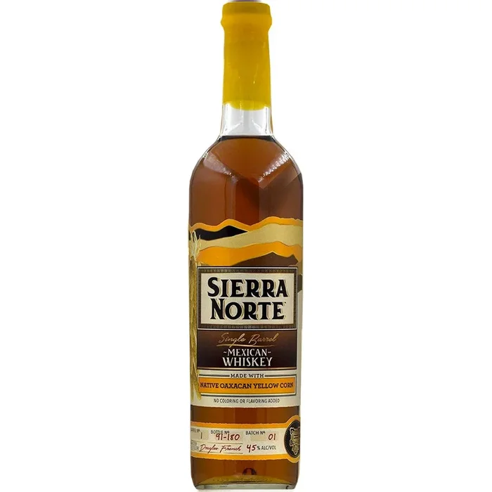 SIERRA NORTE WHISKEY SINGLE BARREL YELLOW CORN MEXICO 90PF 750ML