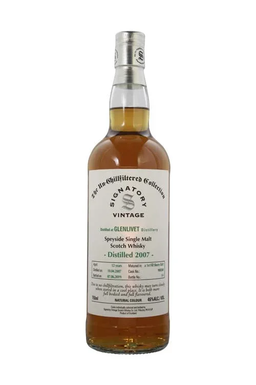 Signatory Glenlivet 12 Year Un-chillfiltered Collection (750ml) 2007
