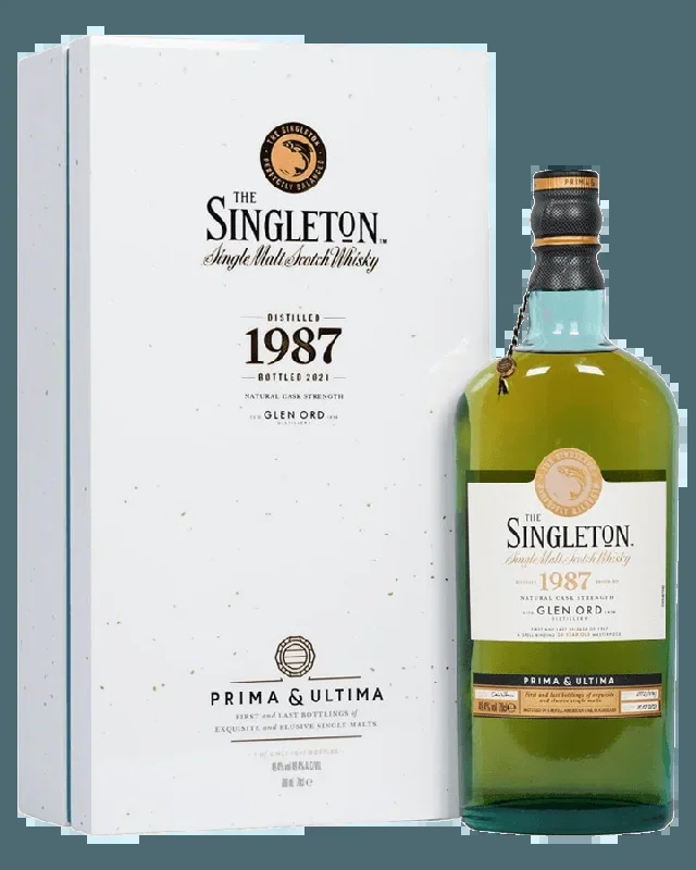 SINGLETON SCOTCH SINGLE MALT NATURAL CASK STRENGTH PRIMA & ULTIMA DISTILLED IN 1987 34YR 700ML