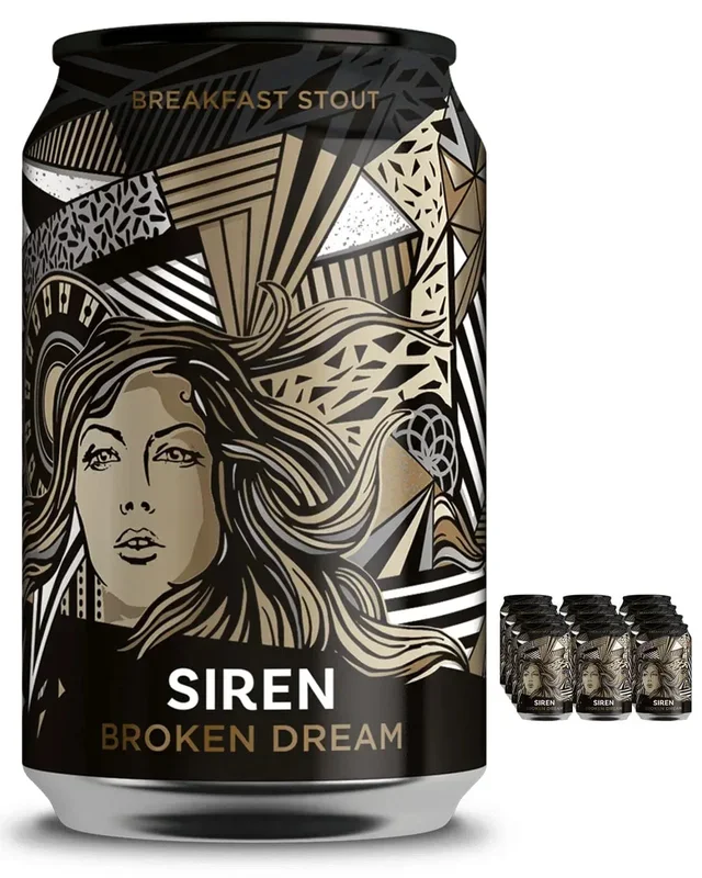Siren Broken Dream Stout Can Multipack, 12 x 330 ml