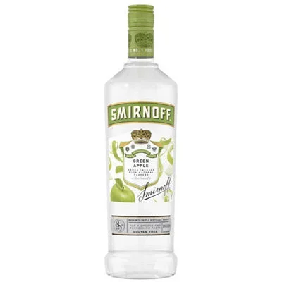 Smirnoff Apple Flavored Vodka Green Apple 60 1L
