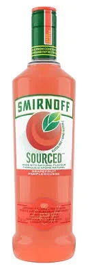Smirnoff Vodka Sourced Ruby Red Grapefruit 750ml