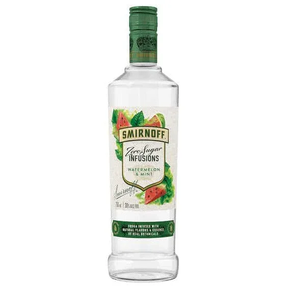 Smirnoff Zero Sugar Infusions Vodka, Watermelon & Mint – 750ml