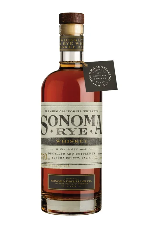 SONOMA WHISKEY RYE ALEMBIC POT DISTILLED SONOMA COUNTY CALIFORNIA 96PF 750ML