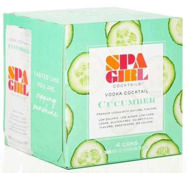 SPA GIRL COCKTAILS VODKA CUCUMBER 4X200ML