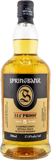 Springbank 5 Year Old Single Malt Whisky 114 Proof 700ml