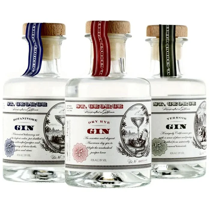 ST GEORGE GIN DRY/TERROIR/BOTANIVORE 3X200ML