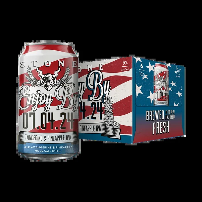 Stone Brewing ‘Enjoy by 07.04.24’ Tangerine Pineapple Hazy IPA Beer 6-Pack