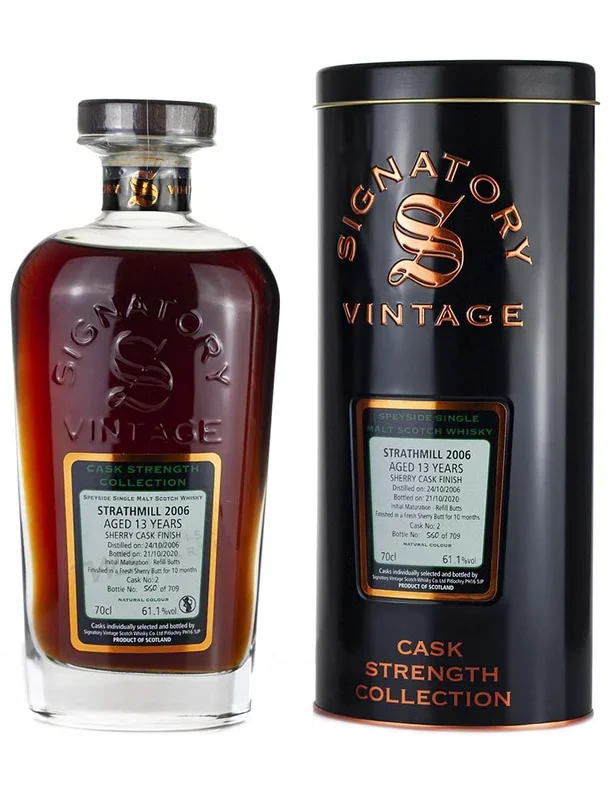 Strathmill 13 Year Old 2006 Signatory Cask Strength