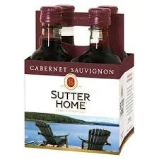 SUTTER HOME CABERNET SAUVIGNON CALIFORNIA 4X187ML
