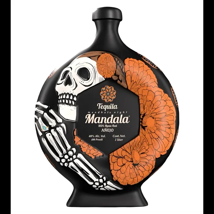 Tequila Mandala Dia de los Muertos 2025 La Catrina Añejo Tequila