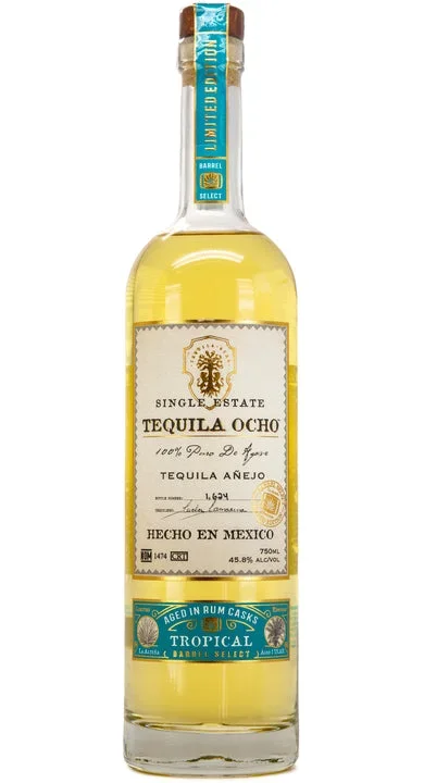 Tequila Ocho Tropical Barrel Select Anejo Tequila 750ml