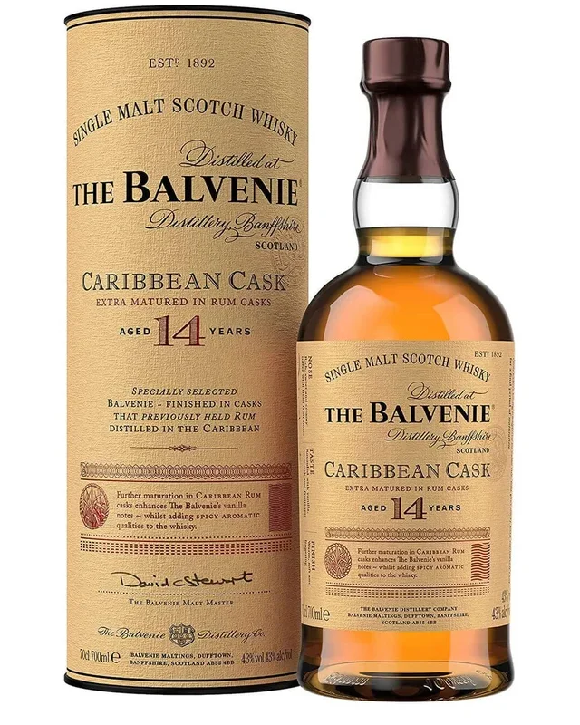 The Balvenie Caribbean Cask 14 Year Old Single Malt Scotch Whisky, 70 cl