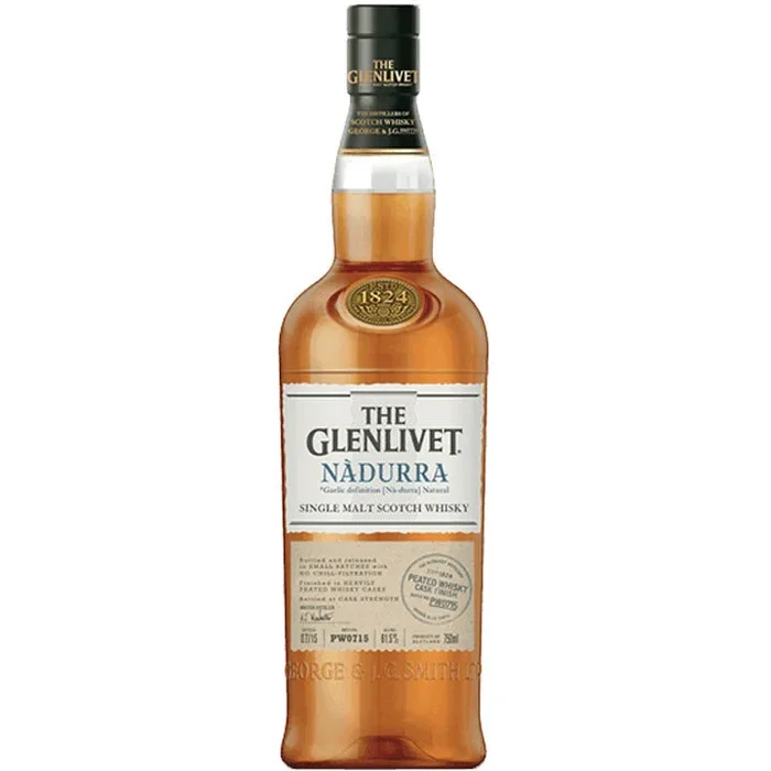 The Glenlivet Single Malt Scotch Nadurra Peated Whisky Cask Finish