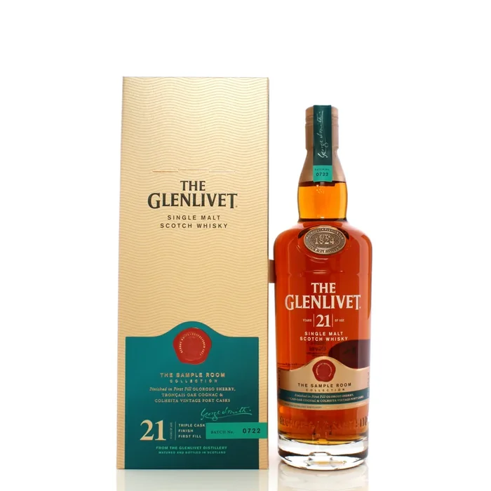 The Glenlivet Single Malt Scotch The Sample Room Collection 21 Year With Carton