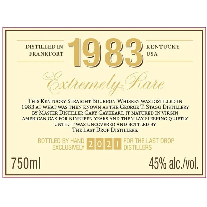 The Last Drop 1983 The Buffalo Trace Distillery