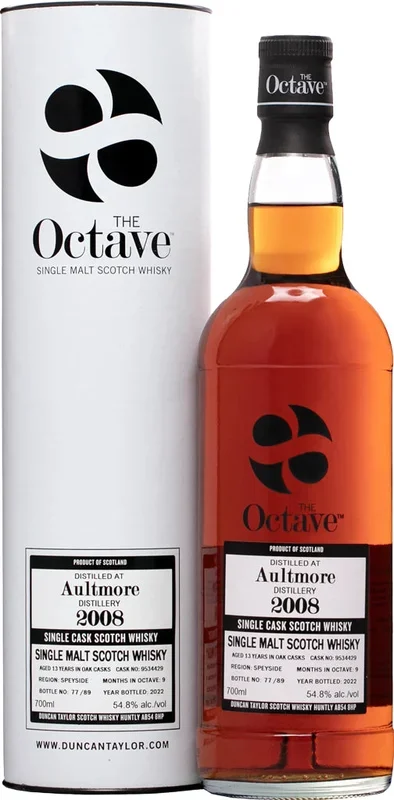 The Octave Aultmore 13 Year Old 2008 Single Cask Single Malt Whisky 750ml