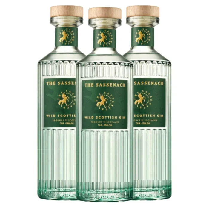 The Sassenach Wild Scottish Gin 3 Bottle Bundle