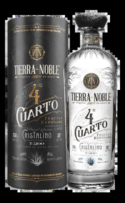 TIERRA NOBLE TEQUILA CUATRO 4 REPOSADO CRISTALINO 750ML