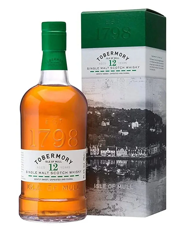 Tobermory 12 Year Old Single Malt Scotch Whisky, 70 cl