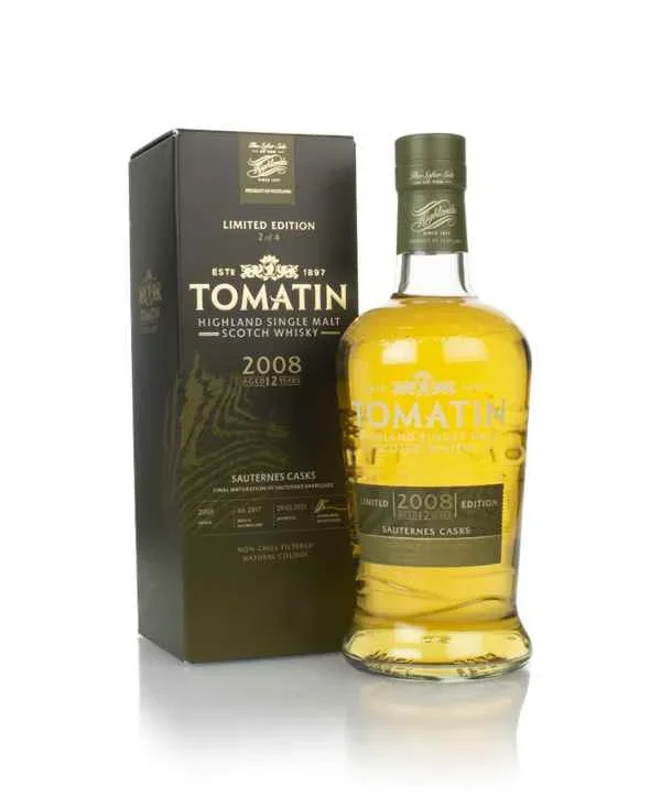 Tomatin 12 Year Old 2008 Sauternes Cask Finish – French Collection Scotch Whisky | 700ML