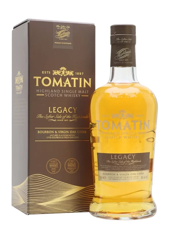 Tomatin Dualchas Bourbon & Virgin Oak Casks Highland SIngle Malt Scotch Whiskey