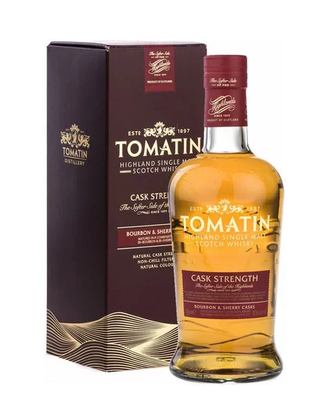 TOMATIN SCOTCH SINGLE MALT CASK STRENGTH IN BOURBON & SHERRY 750ML