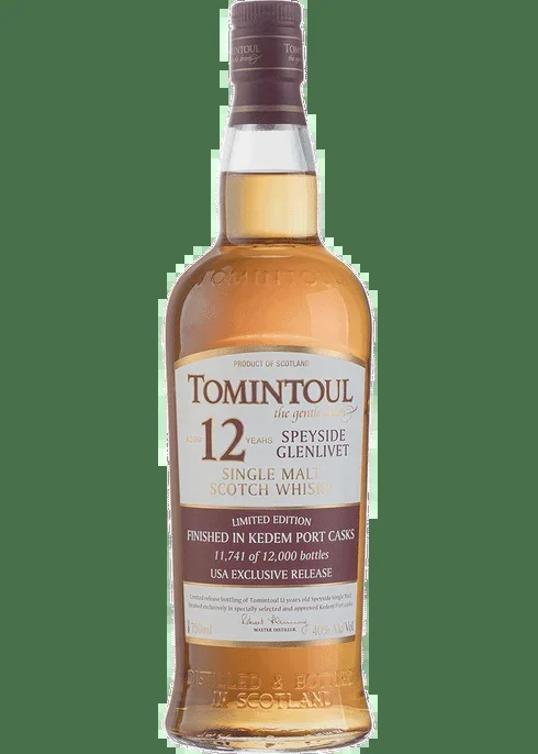 Tomintoul 12 Year Old Kedem Port Cask Finish Scotch Whisky