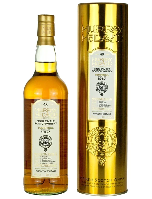 Tomintoul 48 Year Old 1967 Murray McDavid Mission Gold