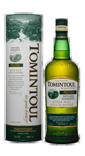 TOMINTOUL SCOTCH SINGLE PEATED MALT THE GNTLE DRINK SPEYSIDE 750ML