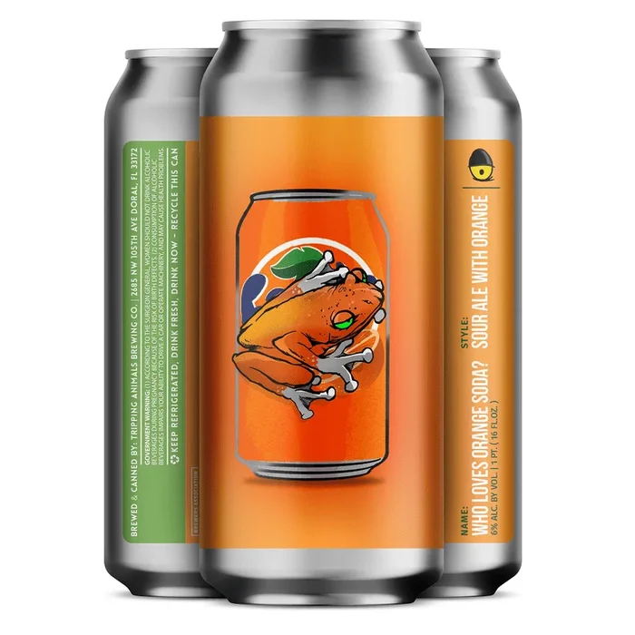 Tripping Animals Brewing Co. ‘Who Loves Orange Soda’ Sour Ale Beer 4-Pack