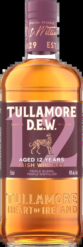 Tullamore Dew 12 Year Old Irish Whiskey