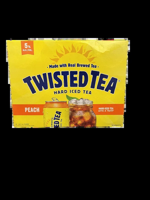 Twisted Tea Peach Hard Iced Tea 12 Pack Cans