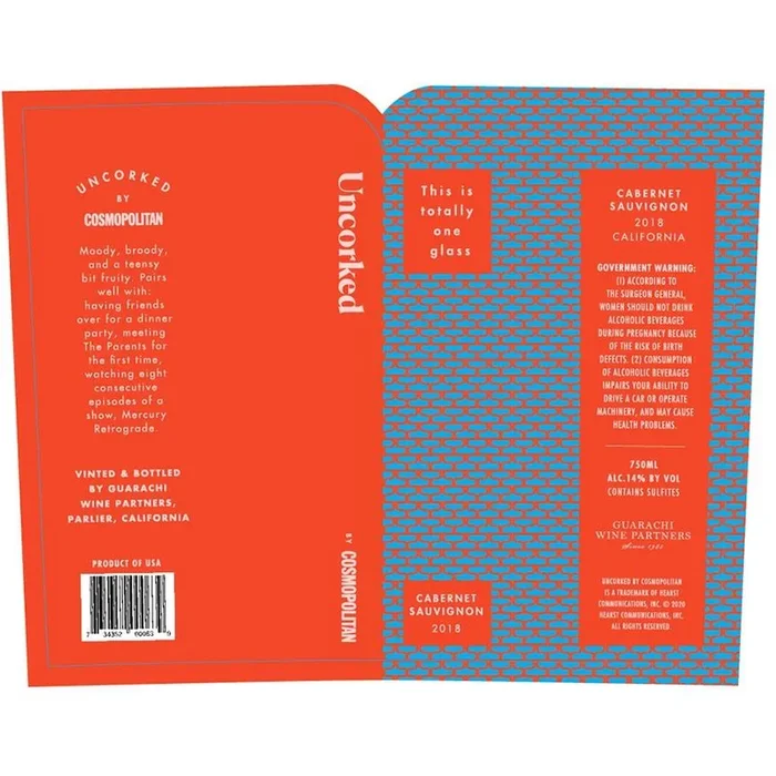 Uncorked by Cosmpolitan California Cabernet Sauvignon 750ml