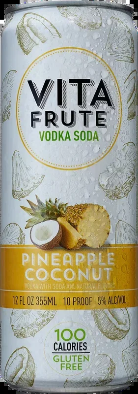Veev Vita Frute Pineapple – Coconut Vodka Soda (354mL)