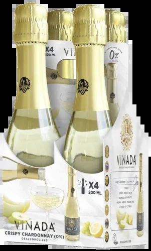 VINADA Crispy Chardonnay Mini 4×200 ml Cadeaupakket
