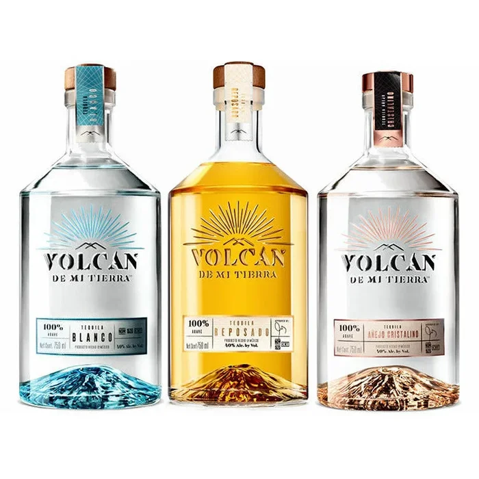 Volcan De Mi Tierra Blanco, Reposado & Anejo Cristalino Bundle Set