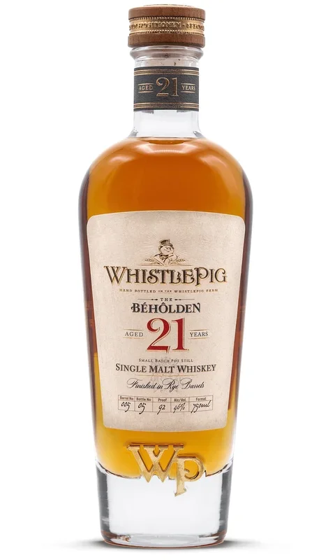 Whistlepig 21 Year Old “The Beholden” Single Malt Whiskey