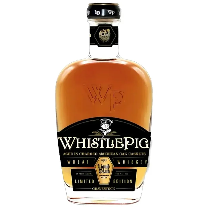 Whistlepig Gravestock Proof With Liquid Death Wheat Whiskey Limited Edition