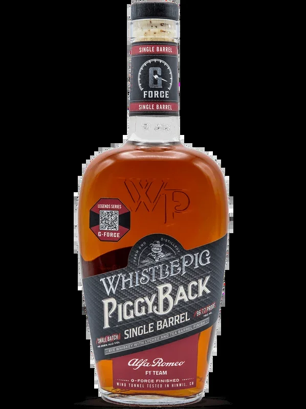 WHISTLEPIG PIGGY BACK WHISKEY RYE SINGLE BARREL LYCHEE AND TEA BARREL FINISHED 750ML