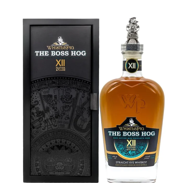 WHISTLEPIG THE BOSS HOG WHISKEY RYE LIMITED FEATHER & FLAME XII EDITION VERMONT 750ML