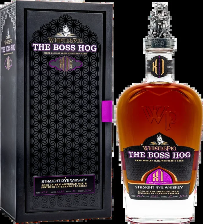 WHISTLEPIG THE BOSS HOG WHISKEY STRAIGHT RYE THE JUGGERNAUT XI LIMITED EDITION VERMONT 750ML