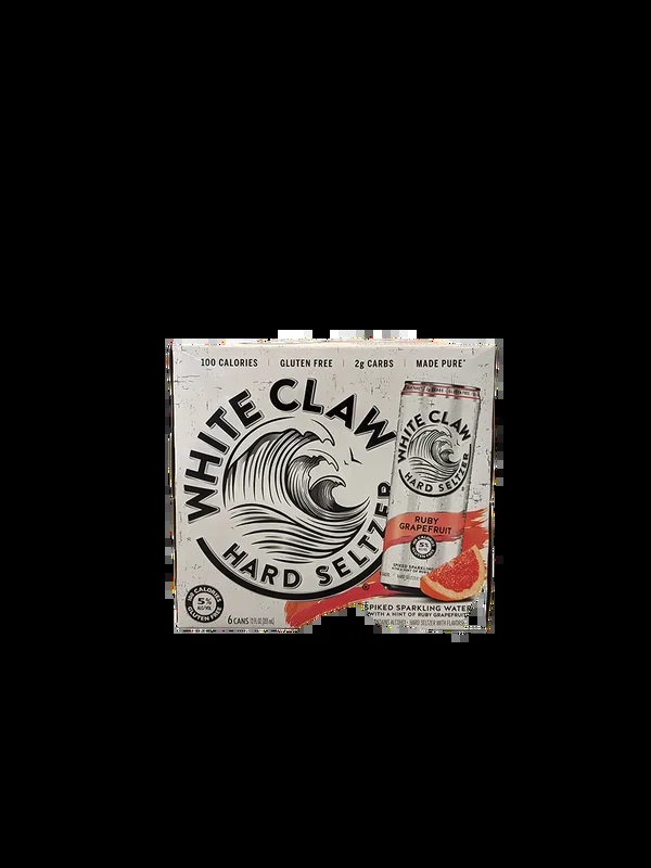 White Claw Ruby Grapefruit Seltzer 6 Pack Cans