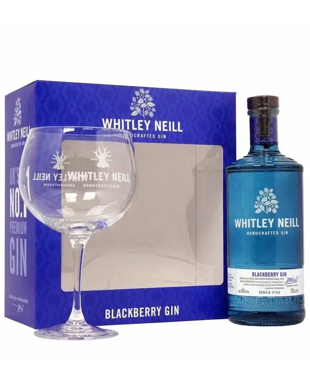Whitley Neill Blackberry Gin & Glass Gift Set, 70 cl