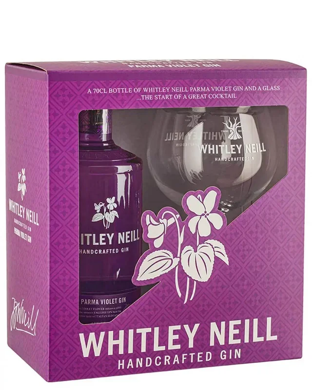 Whitley Neill Parma Violet Gin & Glass Gift Set, 70 cl